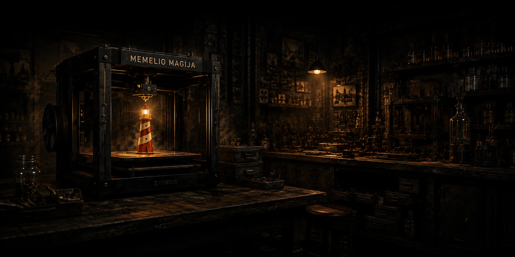Memelio Magijos 3D spausdinimo dirbtuvė Klaipėdoje iš arti