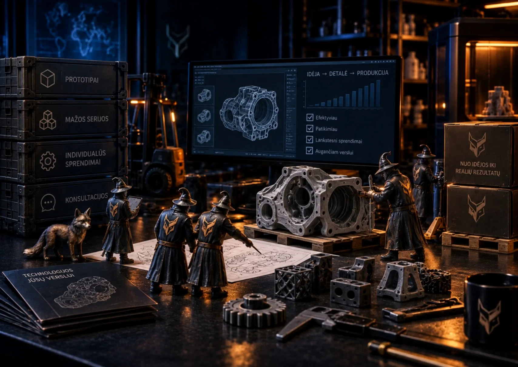 3D spausdinimo sprendimai verslui: prototipai ir atkurtos detalės
