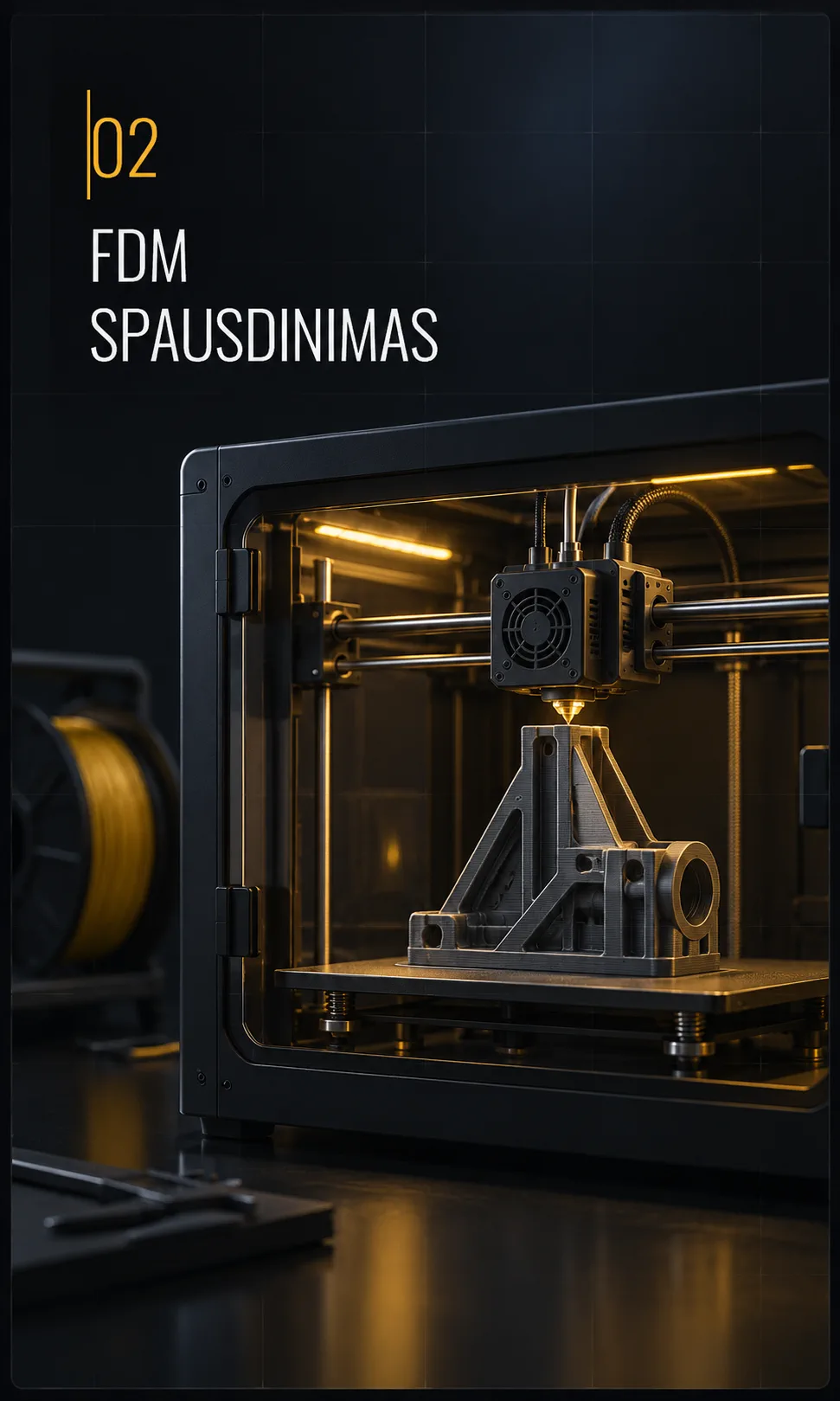 02 Spausdinimas išlydytu plastiku
