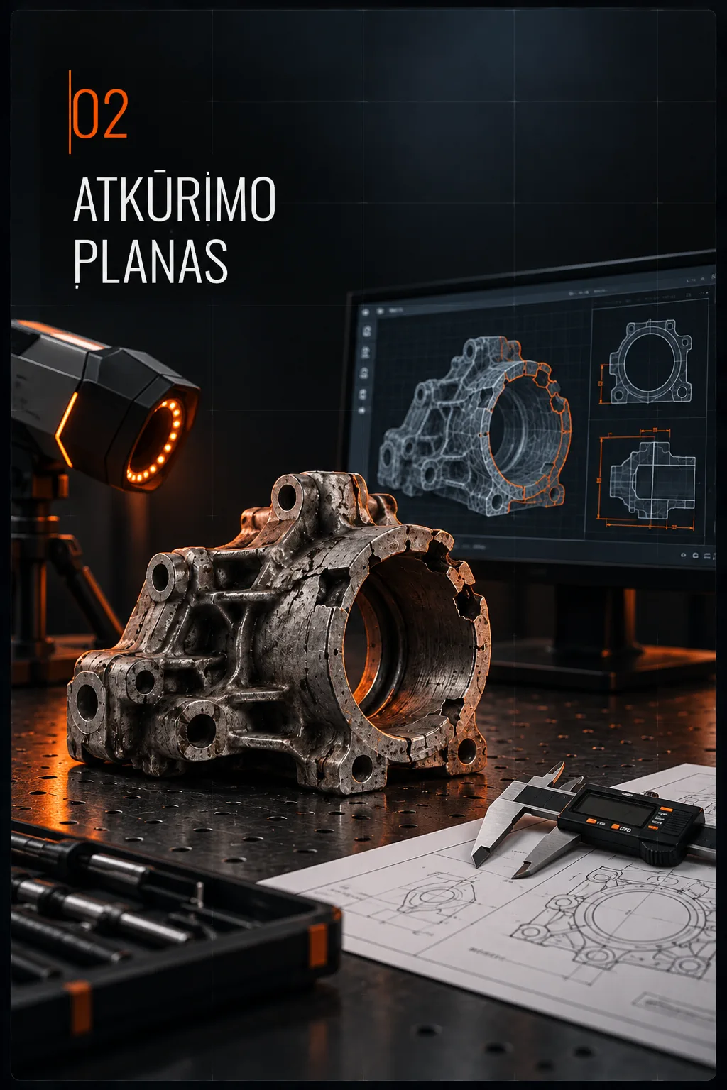 02 Atkūrimo planas – Skenavimas ir matavimai