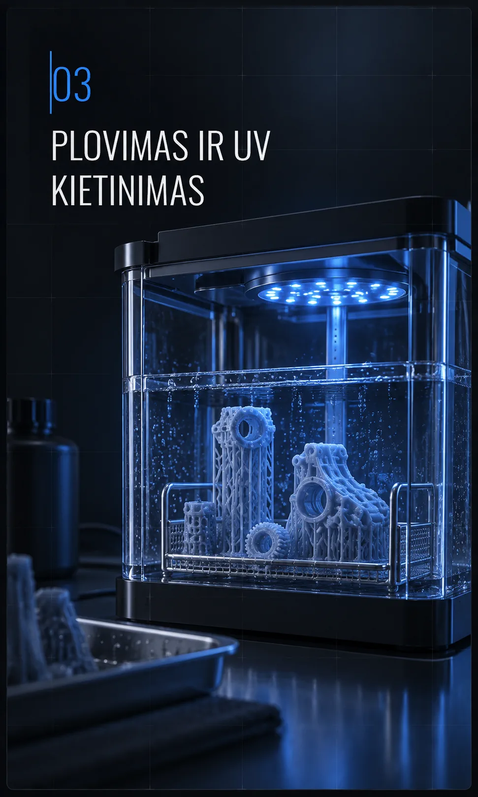 03 Plovimas ir UV kietinimas
