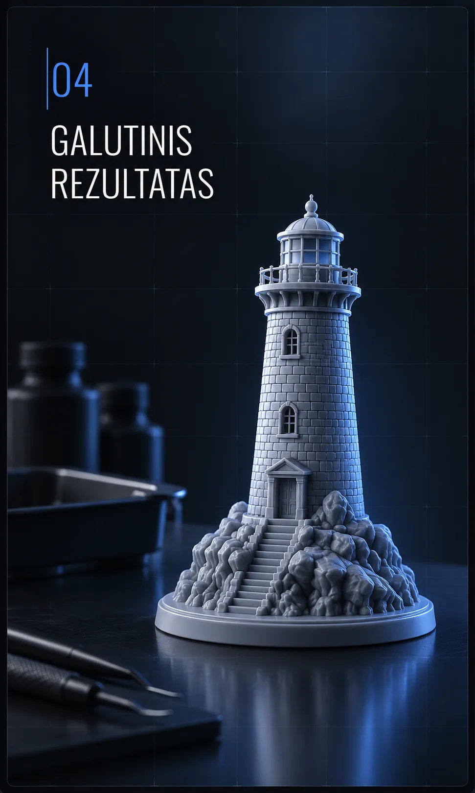 04 Galutinis rezultatas – baigta dervos detalė